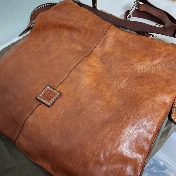 Campomaggi XXL Iris Studded Streamer Shopper - Picture 7 of 8